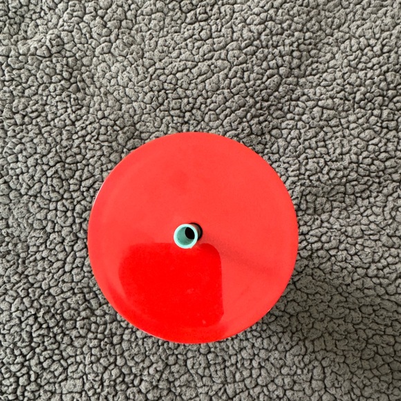 Starbucks Venti 24 oz tumbler in red, blue and turquoise marble waves - Picture 7 of 12